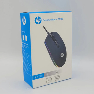 ماوس سیمی اچ پی GR-M180، نور RGB با ۴ رنگ، نمایش سطح DPI با تغییر رنگ، طراحی ارگونومیک ضد خستگی، گارانتی سلامت کالا