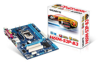 مادربرد گیگابایت H61M-S2P-B3 استوک، همراه پردازنده i3-2120 و فن اورجینال، پنل پشتی با پورت موازی و سریال، ۲ اسلات DDR3، ۴ پورت SATA II