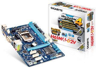 مادربرد گیگابایت مدل GA-H61MA-D2V به همراه پردازنده i3-2120، پشتیبانی از Windows 7/8/10، شبکه گیگابیت، صدا ۷.۱ کاناله، گارانتی سلامت کالا