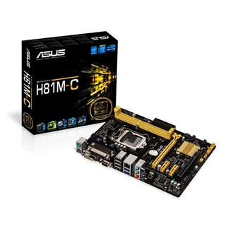 باندل مادربرد ایسوس H81M-C و پردازنده Intel Pentium G3220، سوکت LGA1150، چیپست H81، فرم فاکتور Micro ATX، همراه با فن اورجینال و پنل پشتی