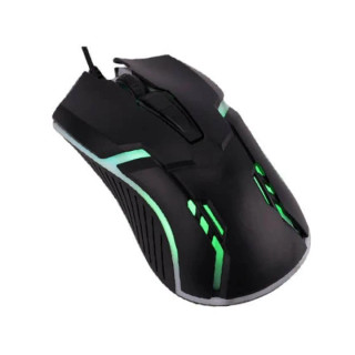 ماوس گیمینگ انزو مدل Neon M50، سنسور PixArt PMW3310، دقت ۵۰۰۰ DPI، ۶ دکمه قابل برنامه ریزی، طراحی ارگونومیک برای دست راست