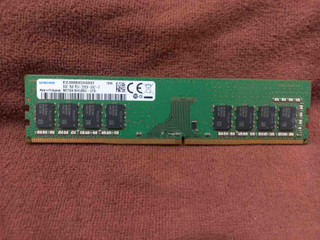 رم سامسونگ ۸ گیگابایت DDR4 2666 مگاهرتز PC4-2666V، حافظه رم دسکتاپ ۸ گیگ، مدل M378A1K43CB2-CTD، فرم فاکتور DIMM 288 پین