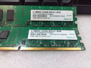 رم اپیسر 2 گیگابایت DDR2 800 مگاهرتز PC2-6400، حافظه رم دسکتاپ ۲ گیگ، مدل 78.A1GA0.9L4، فرم فاکتور DIMM 240 پین، مناسب ارتقای کامپیوترهای قدیمی