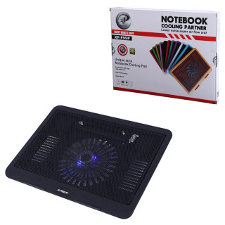 کول پد ایکس پی XP-F99P، پایه خنک کننده با نورپردازی LED، تنظیم ارتفاع، وزن ۵۰۰ گرم، گارانتی سلامت کالا